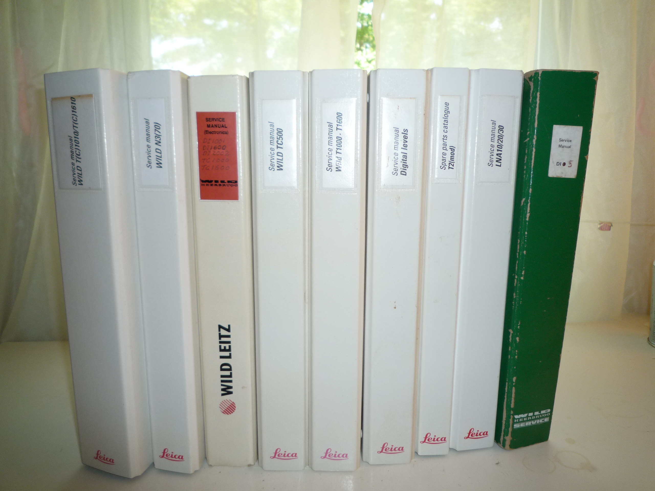 Leica and Wild service manuals