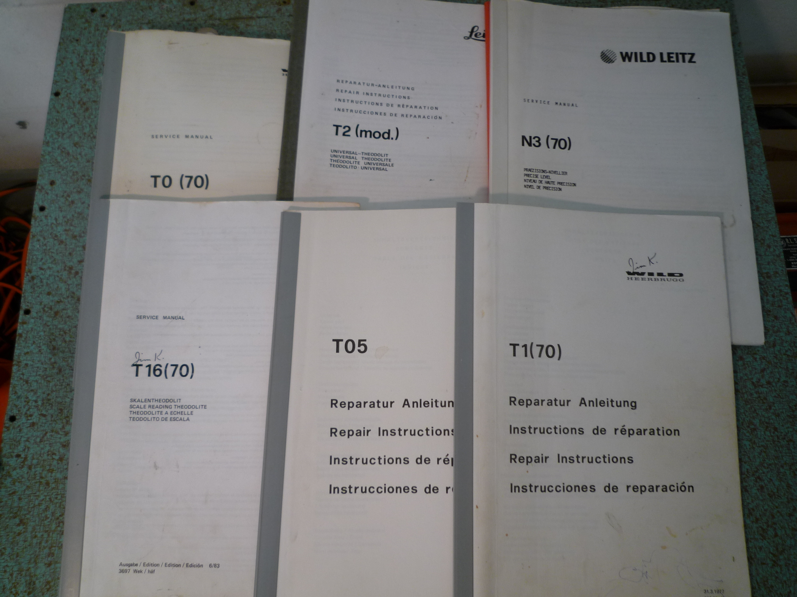 Wild repair manuals